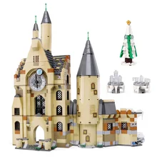 Волшебный замок большой зал кино Серизы башня с часами набор модель строительные блоки кирпичи детские игрушки Рождественский подарок Совместимость 75948
