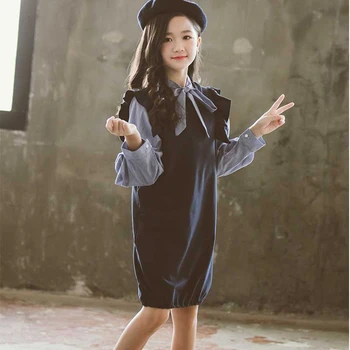 

School Teenage Girl Autumn Clothing Suit Clothes Sets Longs Sleeve Outfit Girls Baby Clothes Sets Spring Shirts And Dress Suits