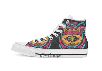 

STREET PUNK Custom Casual High Top lace-up Canvas shoes sneakers Drop shipping