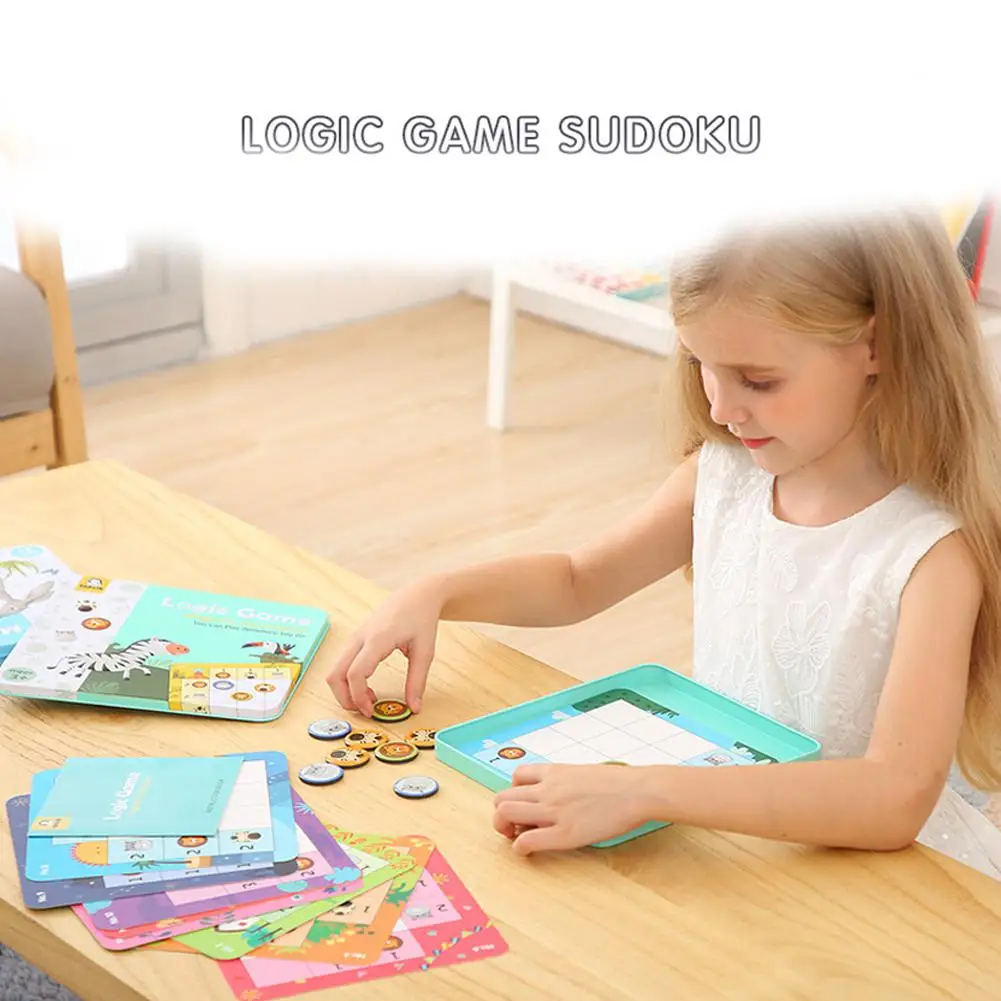 Обучающая логическая настольная игра, игрушка, магнитная игра Sudoku, обучающая интеллектуальная игрушка, Набор детских обучающих игрушек для детей