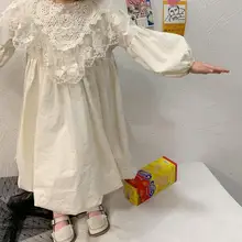 12, 18, кружевное платье с длинными рукавами для маленьких девочек весенние пышные платья для девочек платье для принцессы на день рождения, размер 80 до 130 см, для маленьких детей