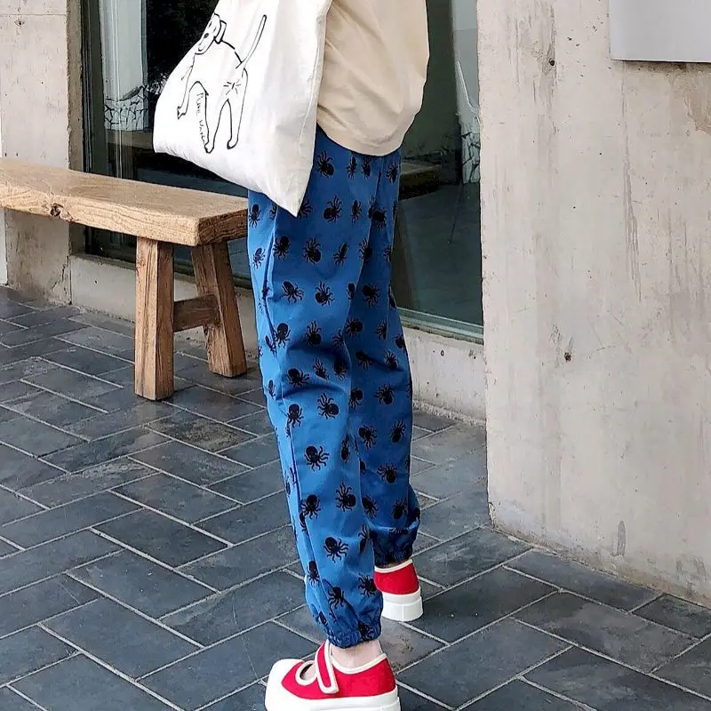 Hip Hop Casual Pants Women Red Joggers Sweatpants Female Loose Trousers  Korean Style High Waist Pants Y2K Harajuku Streetwear