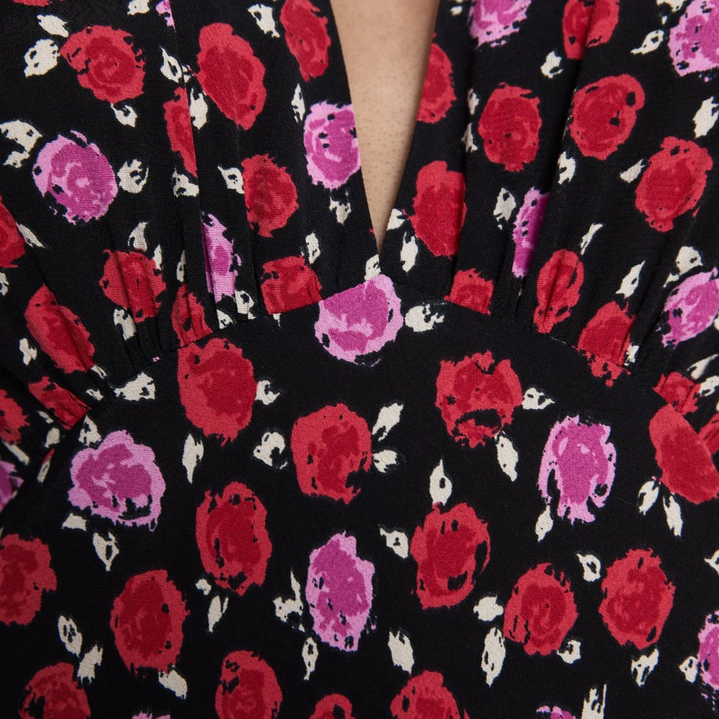ZA модное Bohomian Платье макси с принтом Women Ранняя осень хит модных продаж элегантное сексуальное Клубное красное платье с v-образным вырезом