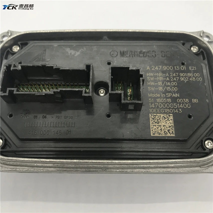 1X YCK A2479001301 E21 подержанных автомобилей головной светильник компьютер светодиодный модуль драйвера 147000051400 10EEG180143 141600014501