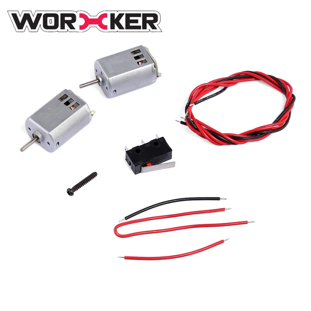 Worker 132 Motor Set Accessories for Nerf STF/CS-18 Rebelle Rapid Red Blaster HyperFire RegulatorECS-10(D Shaft)
