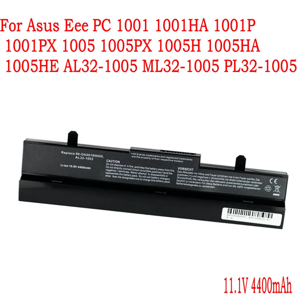 High Quali Laptop battery For Asus Eee PC 1001 1001HA 1001P 1001PX 1005 1005PX 1005H 1005HA 1005HE AL32-1005 ML32-1005 PL32-1005 |