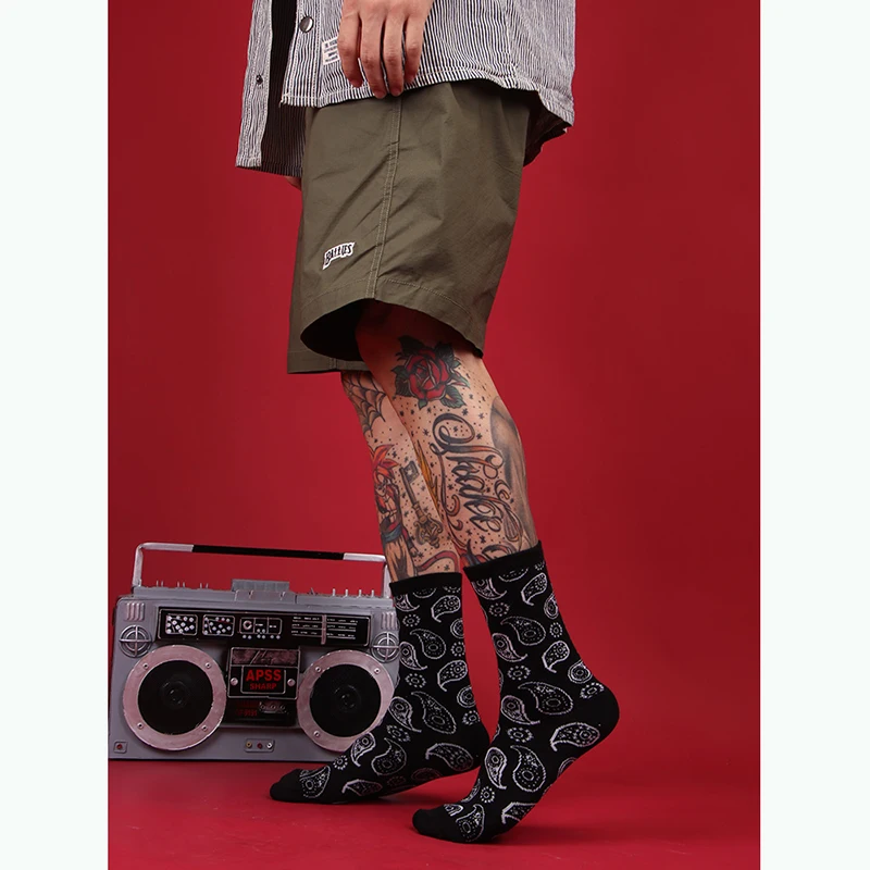 Высокое качество, женские модные носки для мужчин и женщин, Bf ветер, хип-хоп скейтборд, осенние и зимние носки