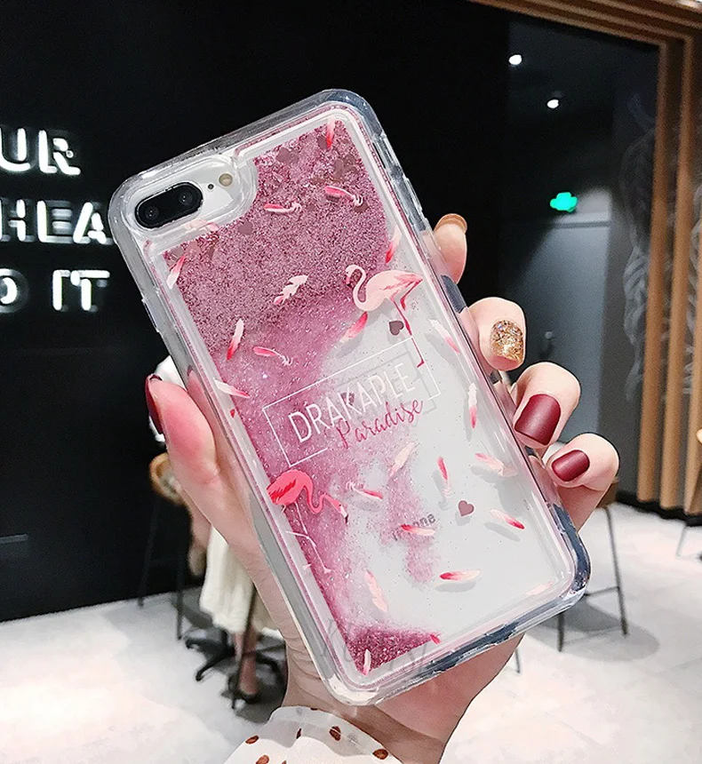 Для samsung Galaxy A50 A30 A70 A20 A10 A40 Note 8 9 S10E S10 S8 S9 A6 A8 J4 J6 плюс M10 жидкости Блестящий песок чехол