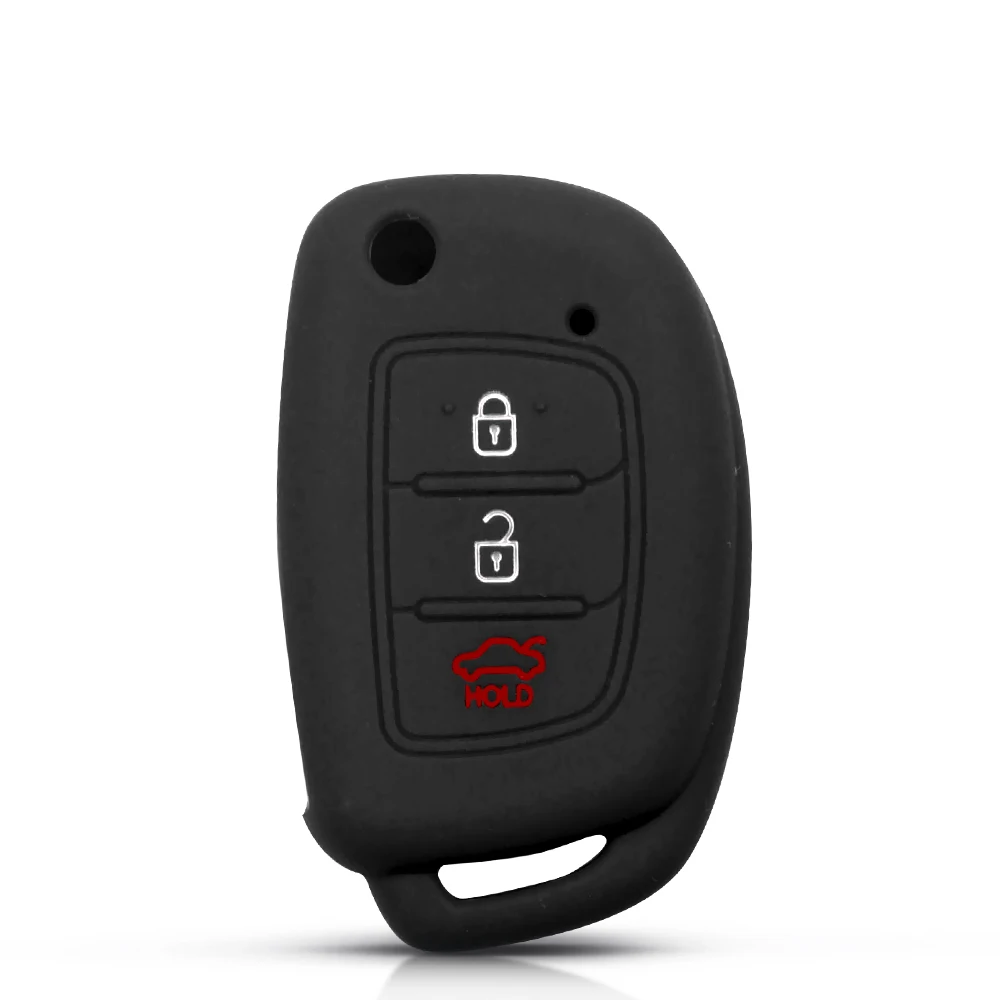Cover in silicone chiave telecomando per Hyundai Creta Tucson Elantra Santa Fe i10 i20 i30 iX25 iX35 - He40e54655766421397b39af0e94bc28eD