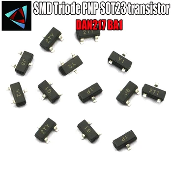 

100PCS DAN217 BA1 80V/100mA SOT-23 Surface Mount SMD Triode PNP SOT23 transistor