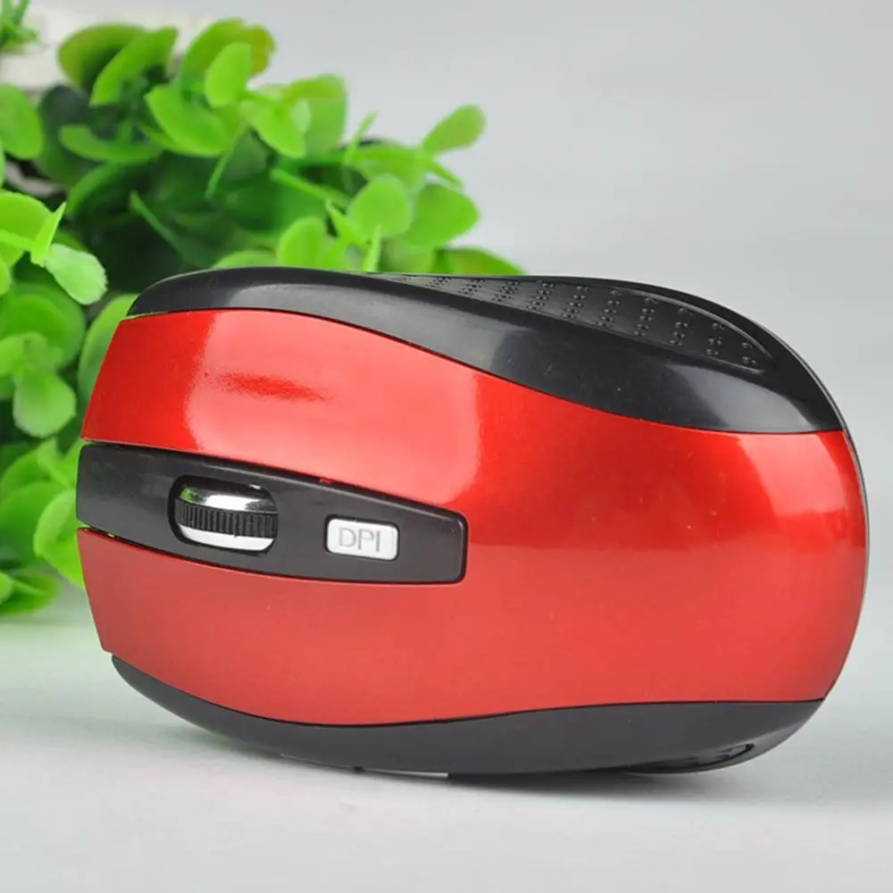 Красный Портативная 2,4 ГГц мини USB беспроводная оптическая мышь эргономичная игровая мышь для компьютера ПК ноутбука геймера для ноутбука - Цвет: Красный