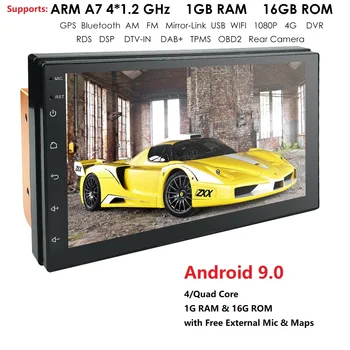 

2Din Android Car Multimedia Radio Player 7" 1024*600 Universal For Nissan vw GPS Navigation BT autoradio Stereo Audio Player RDS