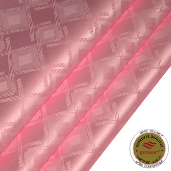 

2020 Germany Quality Bazin Riche Fabric Pink Color(Similar to Getzner) Jacquard Guinea Brocade Fabric 100% Cotton Shadda Soft