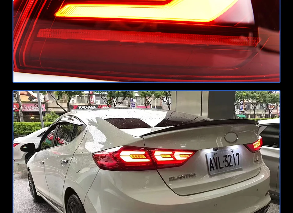 Задний фонарь для автомобиля hyundai Elantra- светодиодный задние фары, противотуманные фары Дневные ходовые огни DRL Тюнинг автомобилей Автомобильные аксессуары