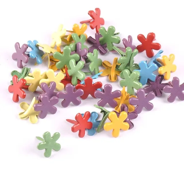 Mixed Round Scrapbooking Embellishment Fastener Brads Metal Crafts For Diy handmade shoes Decoration