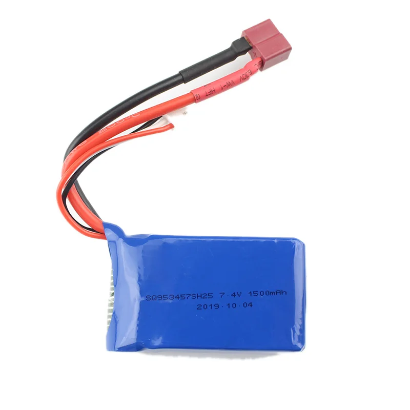 

for Wltoys A949 A959 A969 A979 K929 1/18 144001 1/14 Rc Car LiPo Battery 7.4V 1500Mah Part for Wltoys RC Car Part