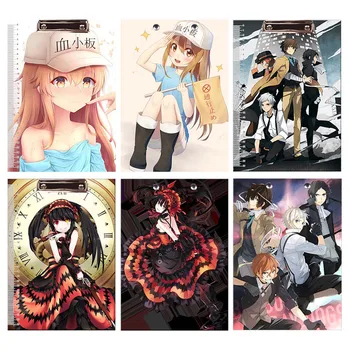 

Japanese Anime Kawaii A4 Clipboards Cute Anime Stationery Clip Folder Board Desk File Drawing Writing Pad School Office Supplies