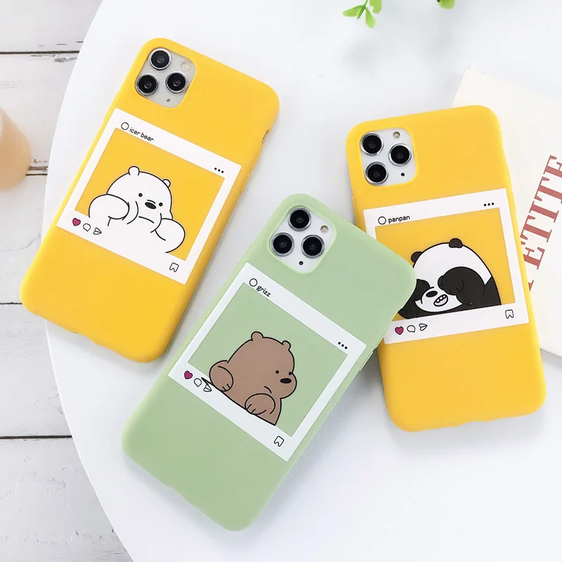 Чехол Lovebay для телефона iPhone 11 Pro Max X XS XR Xs Забавный мультяшный Мишка мягкий