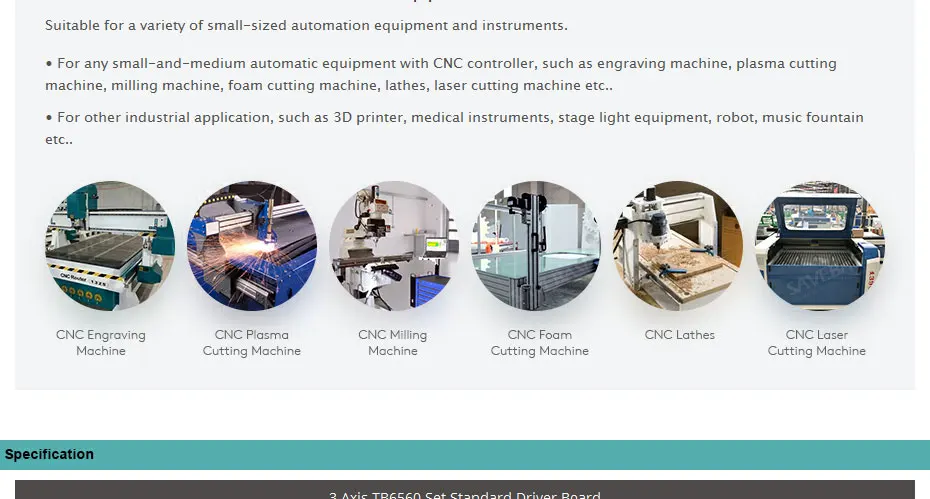 CNC Комплект с TB6560 3 набор осей профессиональная версия драйвер платы и HB мотор/PSU
