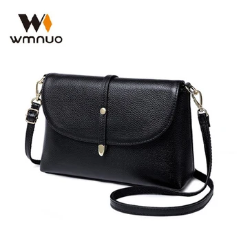 

Wmnuo New Bag Women Cowhide Leather Day Clutch Shoulder Cross-body Bag For Girls Small Genuine Leather Women's Bag Shopper Bag