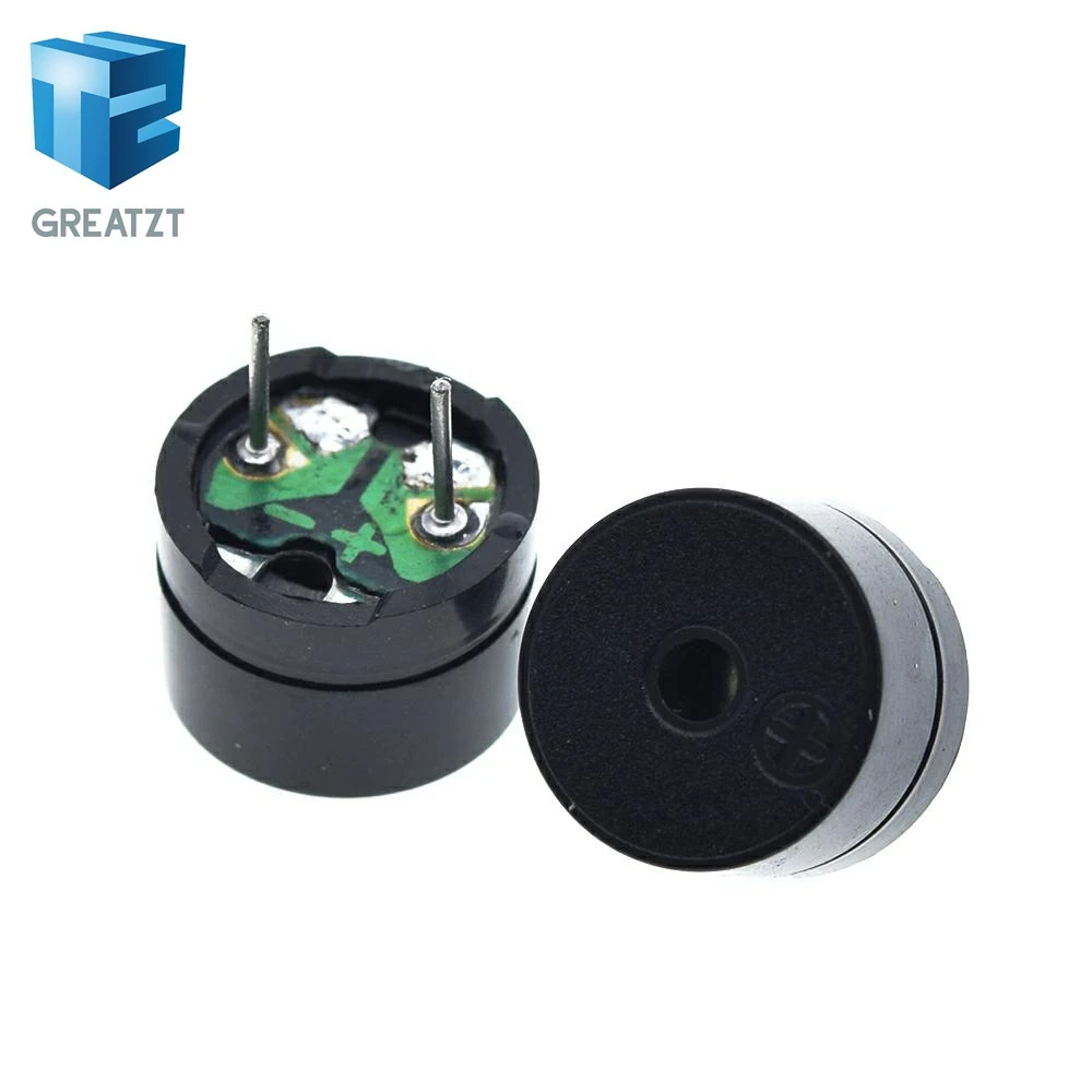 GREATZT 10pcs Universal passive buzzer electromagnetic impedance 16 ohms AC / 2KHz 3V 5V 12V | Электронные компоненты и