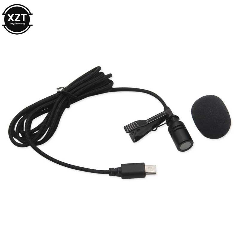 headset with mic 1.5m Wired Active Clip DV Lavalier Mini USB Microphone Stereo Professional Clip-on Mic for Gopro Hero 3 3+ 4 Action Camera usb microphone