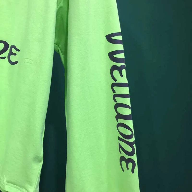19SS We11done Модная брендовая толстовка высокое уличное свободное Для мужчин Для женщин Повседневное We11done цветной, отражающий Толстовка с длинным рукавом