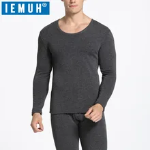 IEMUH Новое термобелье мужские кальсоны для мужчин осень зима рубашка+ брюки наборы теплый толстый плюс бархат Размер m-xxxl
