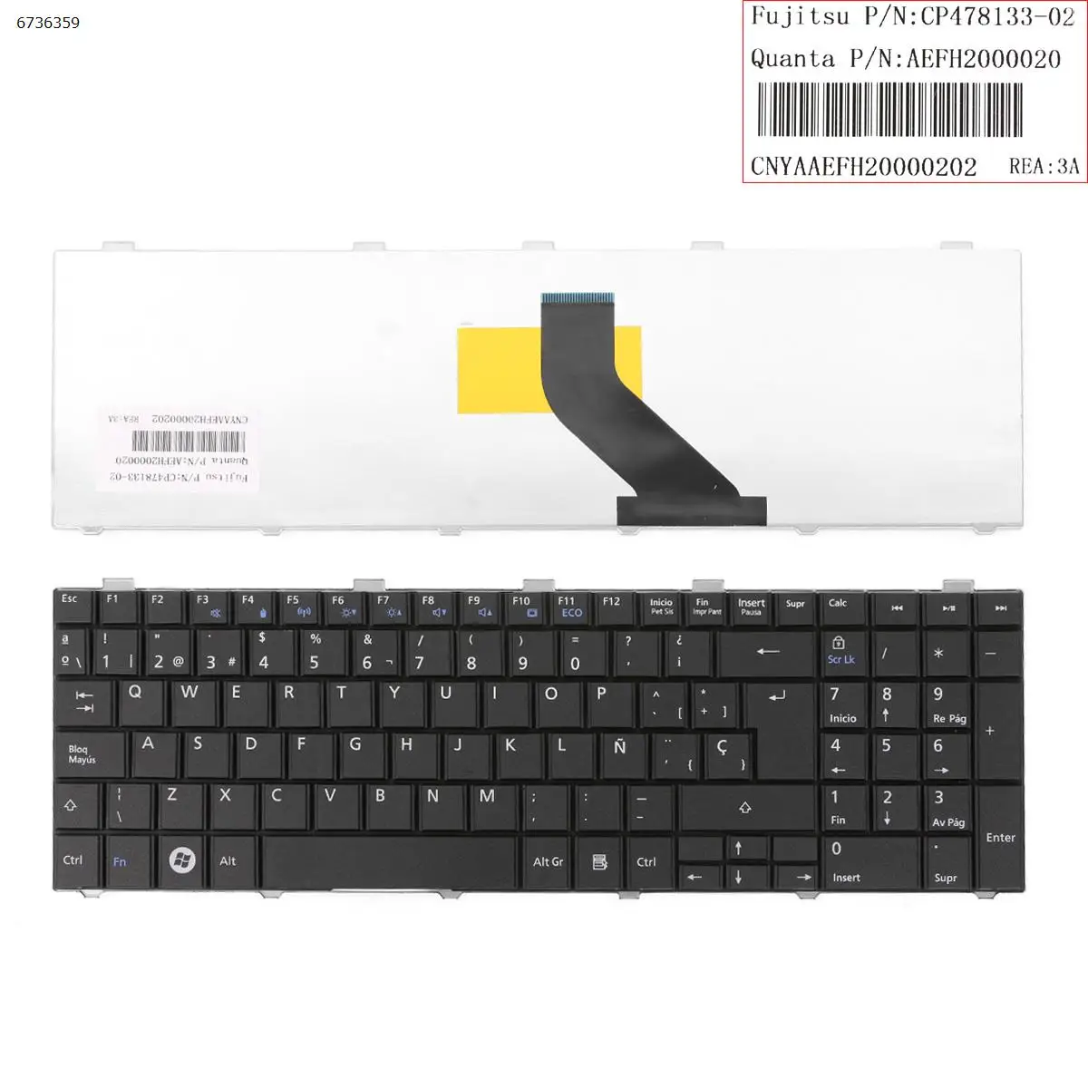 Новая итальянская клавиатура QWERTY для ноутбука FUJITSU Lifebook A530 AH530 AH531 NH751 черная без