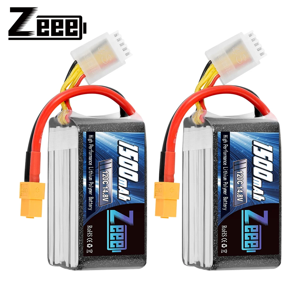 2 шт. Zeee Lipo батарея 4S 14 8 в 120C 1500 мАч Графен RC с XT60 вилкой для автомобиля грузовик