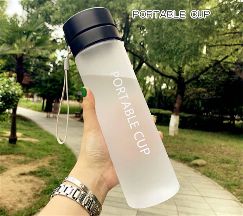 800 мл/600 мл большая емкость Спортивная бутылка для фруктового лимонного сока прозрачная портативная пластиковая бутылка для воды