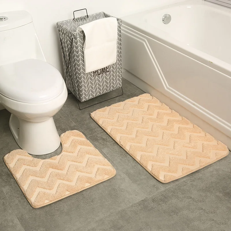 Bathroom Non slip Floor Mat Toilet Absorbent Floor Mat Bathroom Toilet