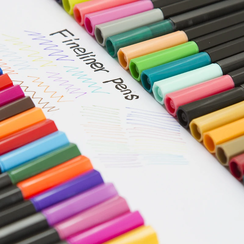 80 ручка-планировщик для журналов, цветные ручки, тонкие маркеры, ручки для рисования, пористая ручка-подводка для записи пулей