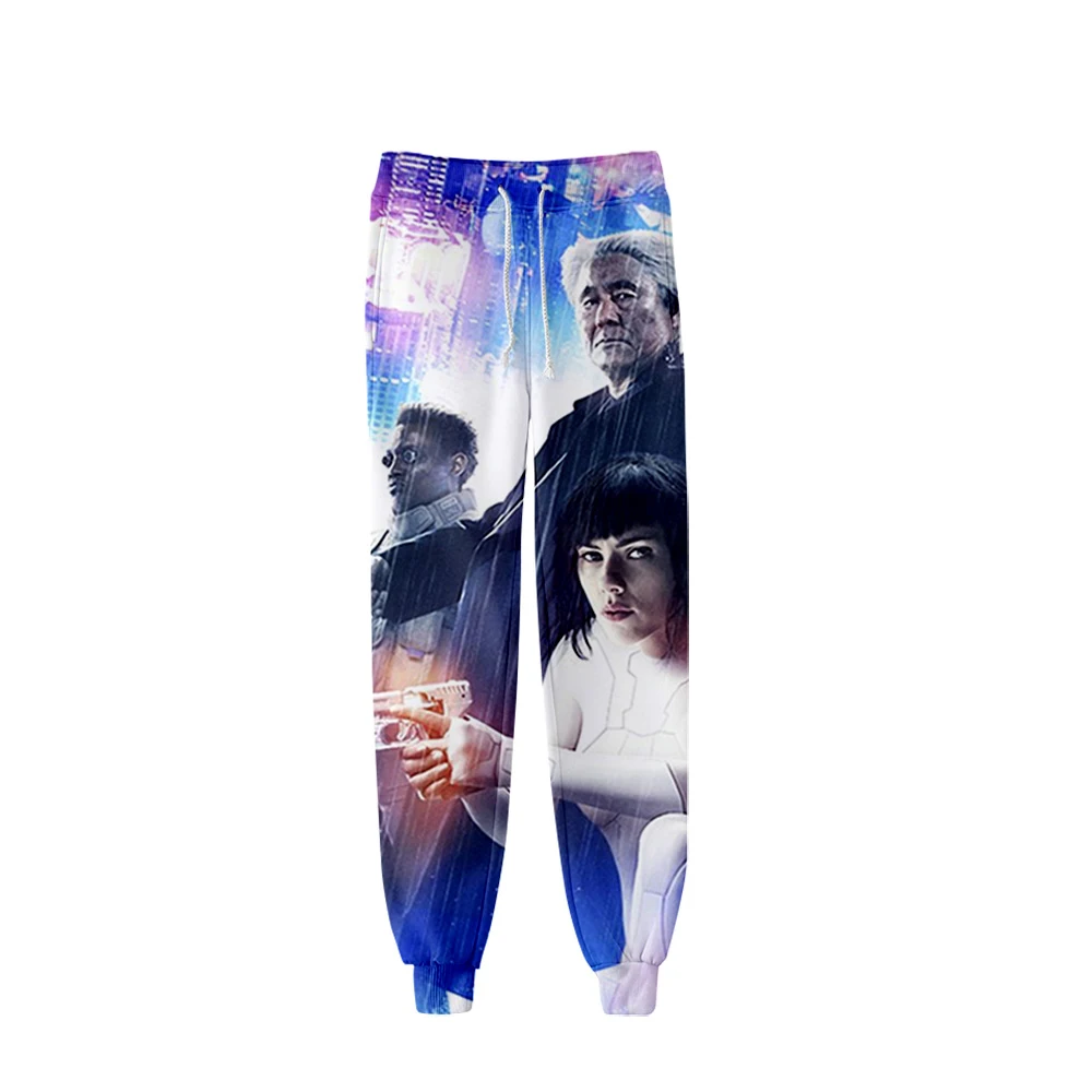 Ghost in the Shell, спортивные штаны унисекс, модные популярные трендовые удобные повседневные штаны