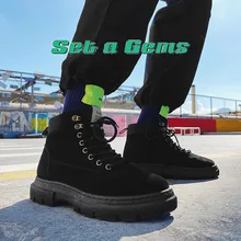 

Martin boots men's 2022 winter new men's Retro British men's boots high top men's shoes Horse Boots thickened and warm