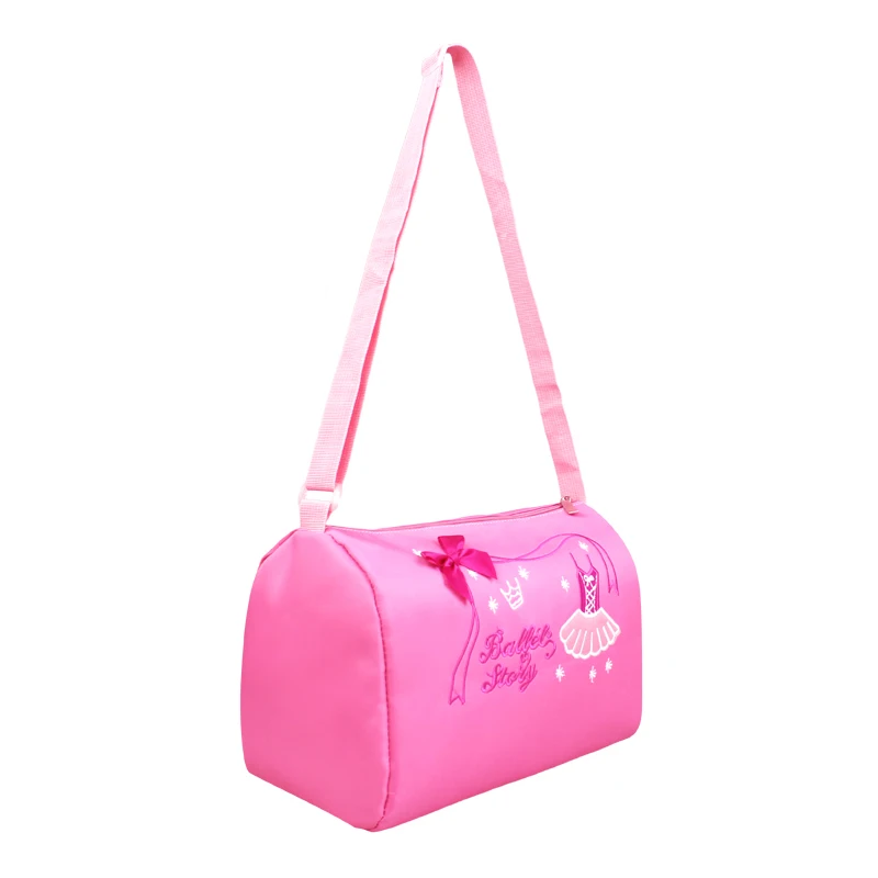 Pink Милая розовая Водонепроницаемая Холщовая Сумка для балета 30x20x18 см Большая вместительная сумка через плечо для девочек сумки для детей - Цвет: Pink