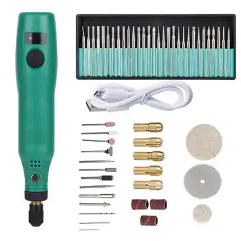 

USB Rechargeable Electric Milling Pen Speed Control Electric Grinder Machine Set Kit for Jewelry Nail Polishing