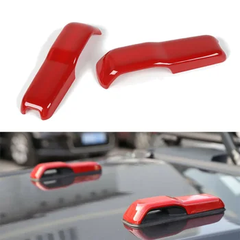 

Red Hinge Cover ABS Set Hood Decoration For Jeep Wrangler JL JT 2018-20