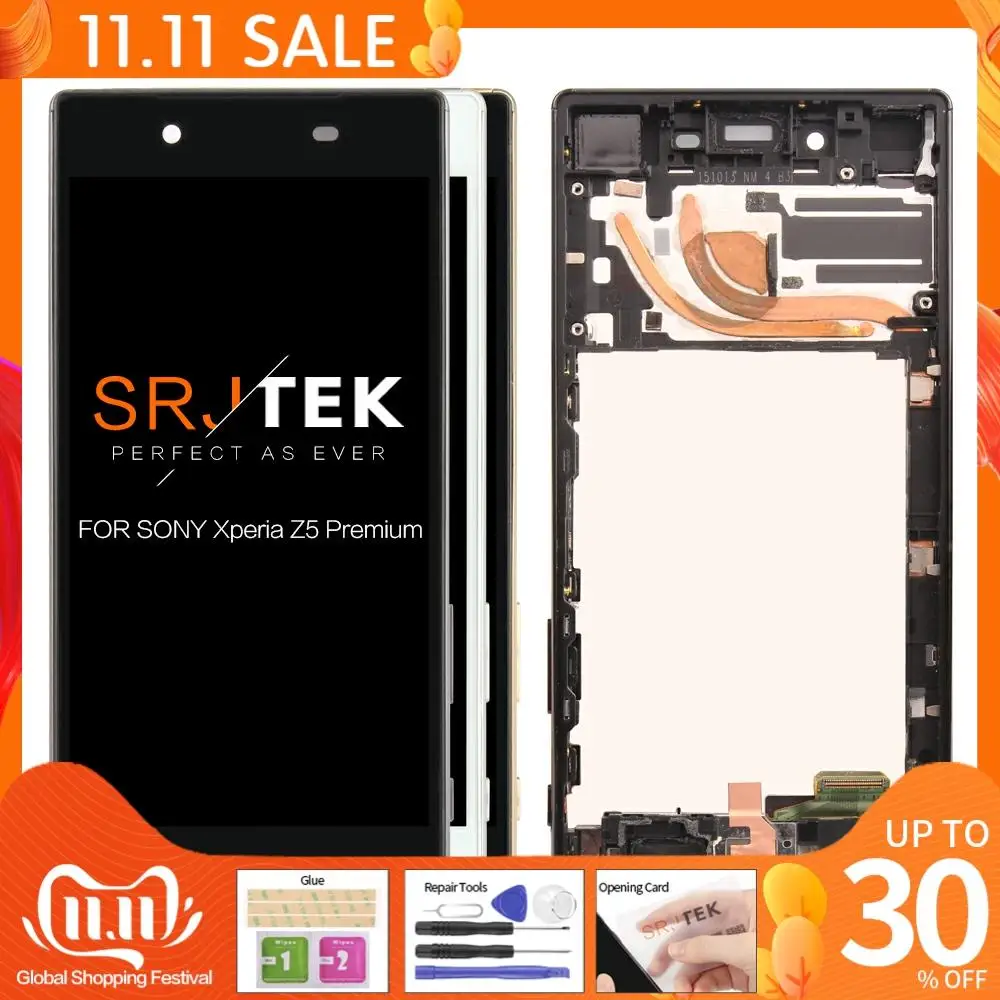 ЖК-дисплей 1920x1080 5 ''для SONY Xperia Z5 Premium PLUS E6853 E6883 сенсорный экран дигитайзер |