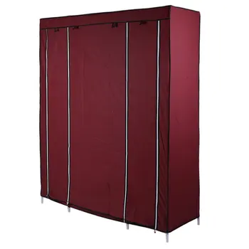 

Modern Household 3 Column 5 Layers Wardrobe Closet DIY Non-Woven Fabric Portable Folding Storage Combination Cabinet