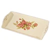 Yolife Pocelain Serving Plate Desktop Combination Storage Tray with Golden Rim Party Tray Cake Fruit Stand for Home Decoration 4