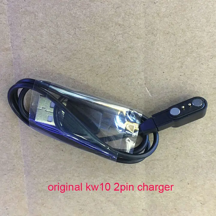 Лучшие продажи kc05 kc08 kc03 kw10 кабель 4pin Магнитная Зарядка kw06 USB Кабель зарядного устройства для kw88 kw99 pro Смарт-часы - Цвет: 2pin charge for kw10