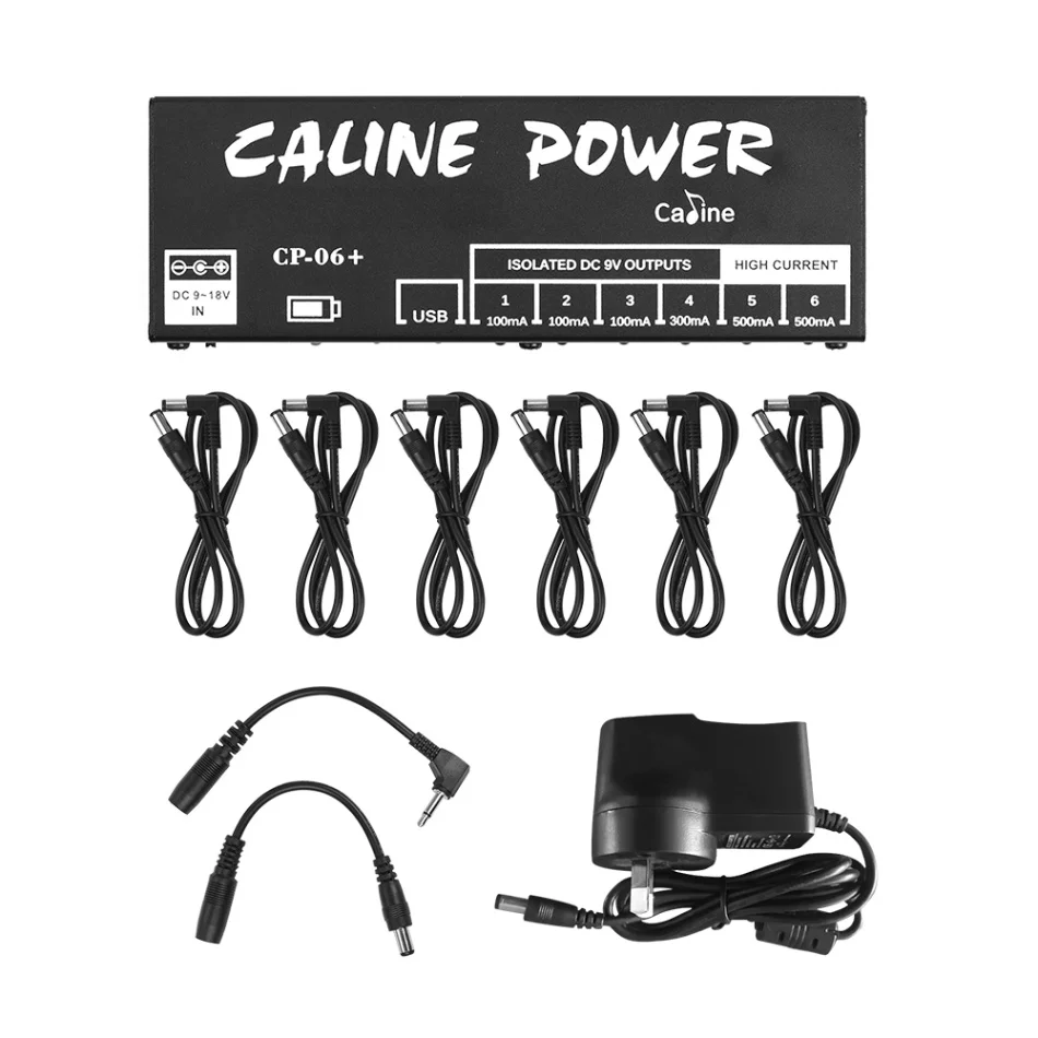 AU Plug Caline CP-06+ мини гитарная педаль питания изолированный 6 выходов с перезаряжаемой встроенной батареей AU Plug - Цвет: AU Plug