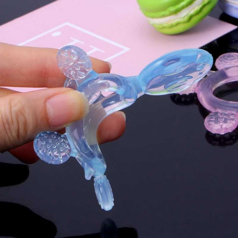 Tortoise Baby Soothing Teether BPA Free Silicone Chew Charms Teething Toys