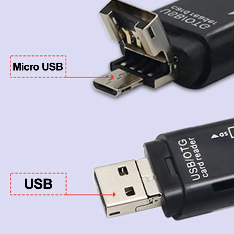 3 в 1 Тип C и micro USB и USB кардридер USB OTG высокоскоростной SD TF расширение карты адаптер для Android телефона Mac компьютера