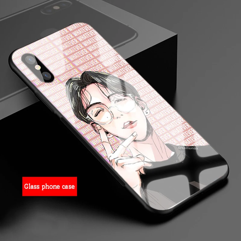 Kpop EXO Kính Cường Lực Điện Thoại Dành Cho Iphone 12 11 Pro Max 5 6 7 8 PLUS X XS XR XSMax Vỏ 12Pro Bao Vỏ mous phone case Cases For iPhone