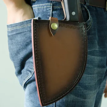 

Soft Accessories Holder Artificial Leather Protective Holster Hanging Knife Sheath Restaurant Chef Kitchen Cover Storage
