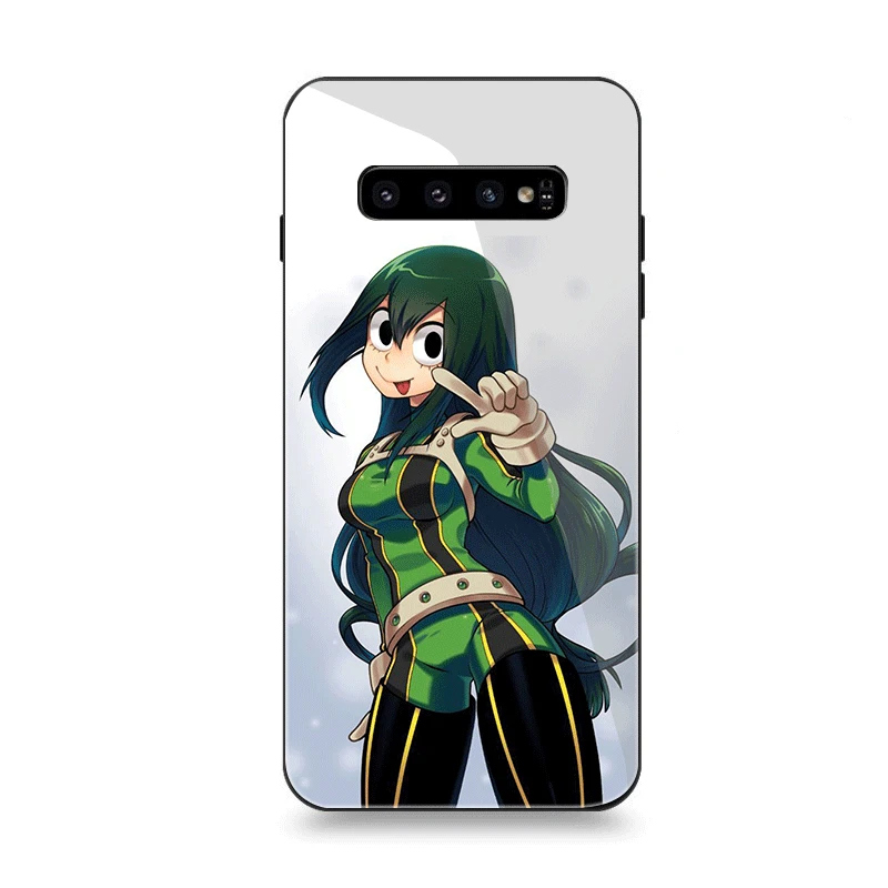 G5 Phone Case Glass for Samsung A70 A50 A30 A40 A20 A60 A10 S7 Edge S8 S9 S10 Plus Note 8 9 Cover Asui Tsuyu - Цвет: G5
