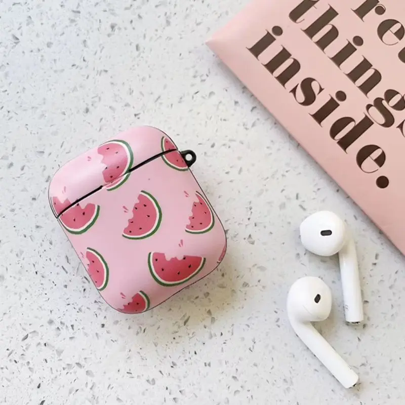 Авокадо, арбуз Силиконовый чехол защитный чехол для наушников Apple AirPods