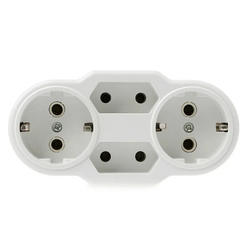 

EU Standard Conversion Socket Durable Multiple Plug 1 To 4 Way Power Adapter Socket Travel Triple Plugs Accessories Tools